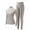Dark Gray, variant on Clearance!FUNUONY Womens Thermals Top and Bottom Set High Neck Skin Care Clothing Set High Elastic Non Marking Underwear Thermal Leggings for Women Thermal Underwear for Women Beige L