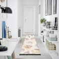 thumbnail image 4 of Yayeee Runner Rug for Bedroom 2'x6' Machine Washable Hallway Non Slip Mat, Colorful Watercolor Seashells, 4 of 8