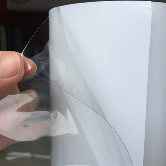 GOOHOCHY Clear Plastic Protective Film 20x200CM PVC Paint Protection Adhesive Film for Plank