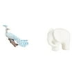 thumbnail image 1 of Escultura De Elefante Pavo Real, Figura Decorativa Para Jardín, Artesanía, Estatua, Colección De Animales, Decoración Del Hogar, Estantería De Mesa Para Patio., 1 of 8
