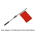 thumbnail image 3 of Drapeaux de Signalisation en Métal pour Voitures Modèles avec Poteau Modification DIY Pièces Remplaçables Accessoire Automobile Remplacement pour WPL Rouge 1 Pce, 3 of 8