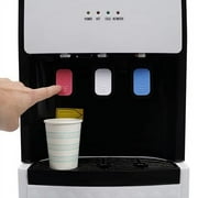 Bottom Loading Water Cooler Dispenser, Hot & Cold Standing Water Dispenser, Floor Standing Water Coolers with Protection System, Use for Both Home and Commercial Places (White)