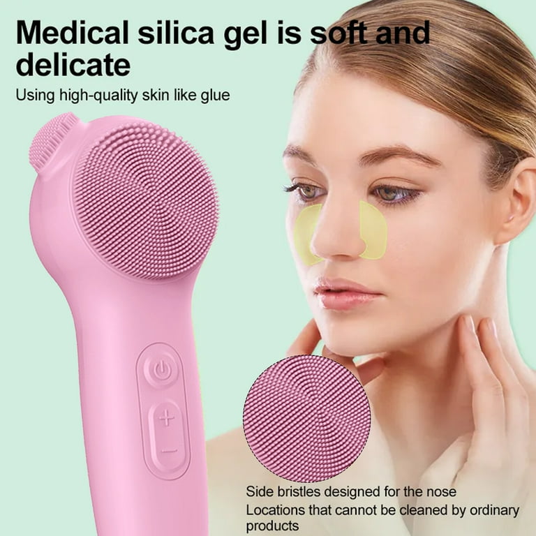 Facial Cleansing Brush Face Scrubber, Silicone Sonic Facial Cleansing Brush Face Scrubber, Silicone Sonic