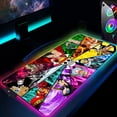 thumbnail image 2 of Alfombrilla de ratón RGB One Piece Anime Gaming, alfombrilla de ratón grande LED de goma negra, alfombrilla de teclado de PC para computadora portátil, LOL LIUWENJING unisex, 2 of 2
