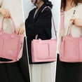 thumbnail image 2 of Canvas Tote Bag for Women,Tote Bag with Zipper,Everything Tote Bag Purse Travel Tote Bag with Compartment, 2 of 6