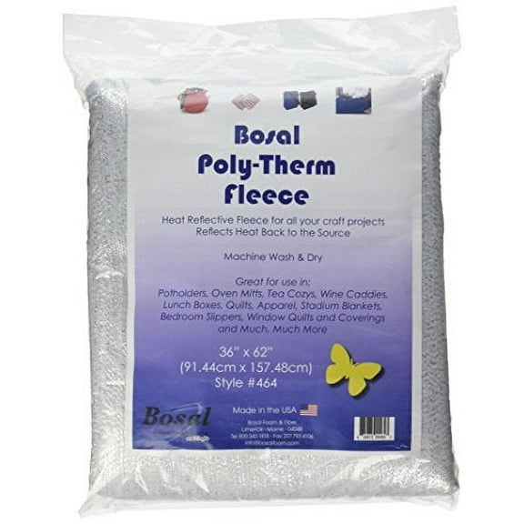 Bosal Poly-Therm Heat Reflective Fleece, 1-(Pack), Silver