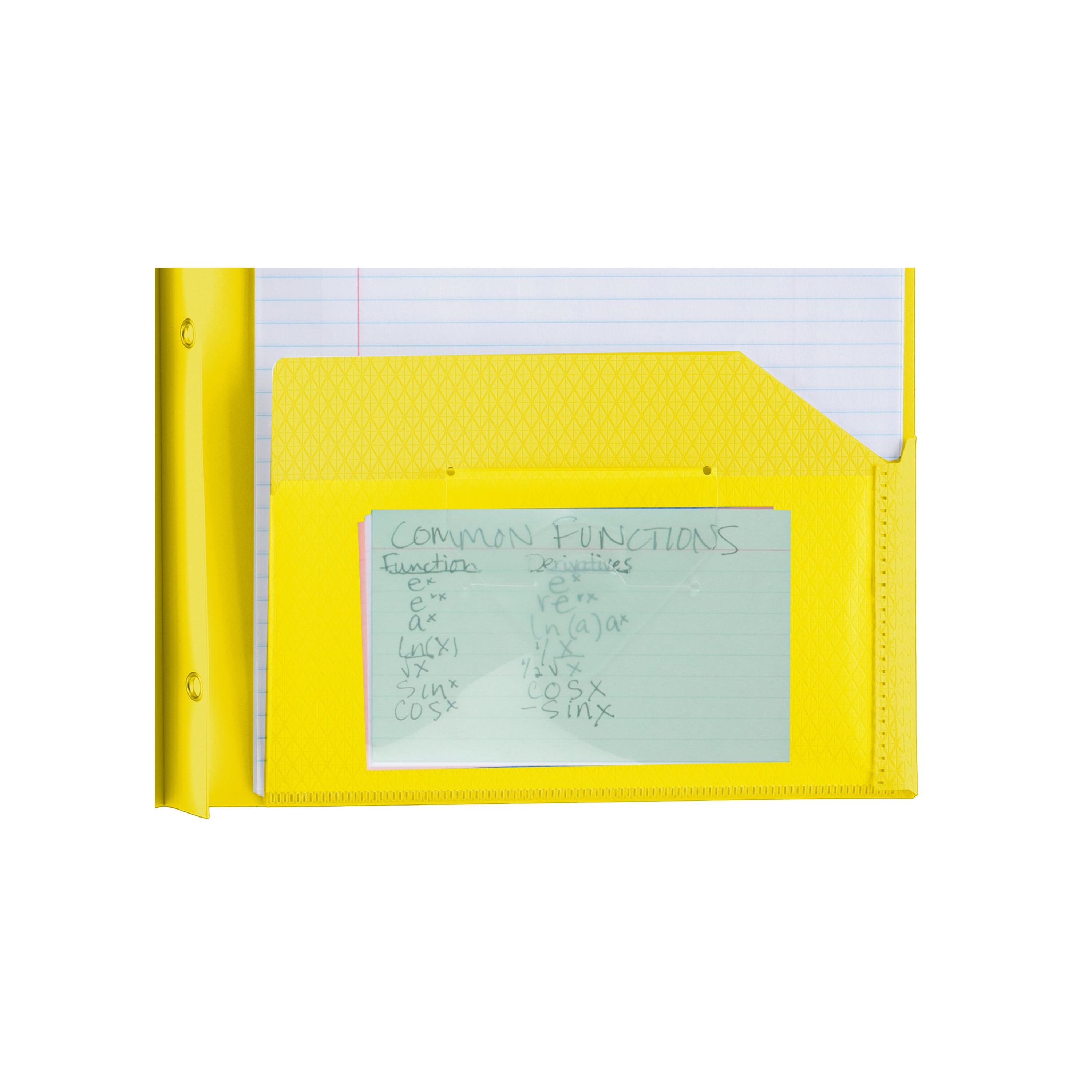 Five Star Stay-Put Pocket and Prong Folder, Yellow (34609)