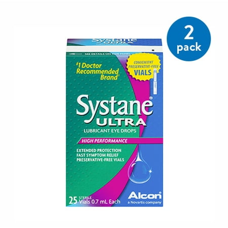 Systane ultra lubricant eye drops high performance vials - 25 ct25.0 ct (Pack of 2)