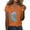 Orange, variant on Yubnlvae Women's V-Neck Colorful Daisy Short Sleeve Top, 2025 Women's Sunflower Graphic Tee Crew Neck Short Sleeve Loose Fit Teacher Apparel | Casual Streetwear & Vintage Inspired Top, Orange, M