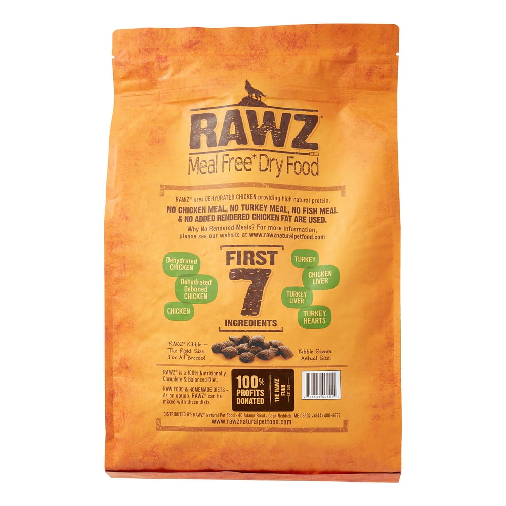 Rawz Natural Pet Food Chicken & Turkey Dry Dog Food, 10 Lb Walmart