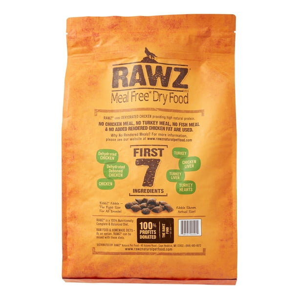 Rawz Natural Pet Food Chicken & Turkey Dry Dog Food, 10 Lb Walmart