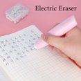 thumbnail image 3 of Electric Pencil Sharpener Automatic Eraser Desktop Vacuum Cleaner Stationery Set Pink, 3 of 8