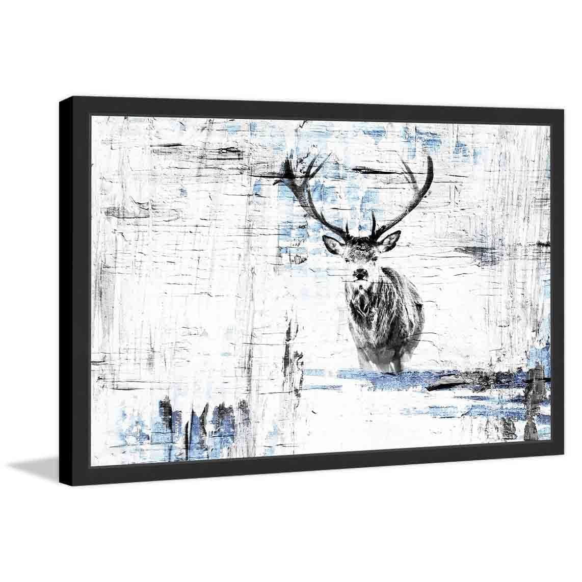Parvez Taj  - 'Looking for the Herd' Framed Painting Print 30 x 20