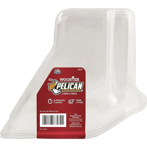 Wooster 8629 3 Pack 1 Quart Pelican Paint Liner - Quantity of 18