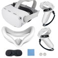 thumbnail image 1 of Para la cubierta de silicona del controlador Oculus Quest 2, accesorios del juego de estuches protectores para Meta VR, piel de carcasa suave de varios colores (blanco) JAMW Sencillez, 1 of 5