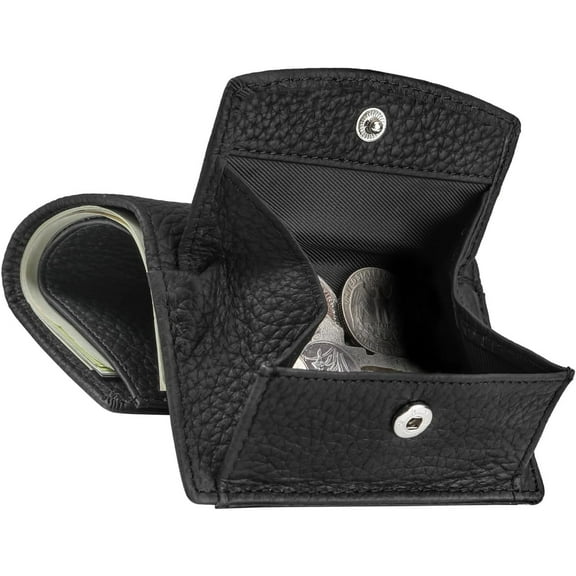 RFID Small Leather Wallet for Women with Coin Pouch Compact Trifold Mini Pocket Wallet with Cash Slot and Card Holders (Light Purple)