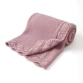thumbnail image 2 of Mantas de punto para recién nacido, edredón para cuna, súper suave, para cochecito Infantil, sofá, ropa de cama, 100x80cm, 2 of 4