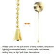 thumbnail image 5 of Uxcell Pull Cord End, Blind Cord Metal Bead, Light Conical Shape Pull Ends Gold Tone for Lamps, Pack of 8, 5 of 5