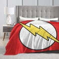 thumbnail image 4 of The Flash Throw Blanket, Movie Characters Blankets for Kids Teens Adult, Funny Cartoon Soft Flannel Blanket, Holiday Party Decorating Supplies , for Travel Office Outdoor Home Bed, 80"X60", 4 of 9