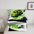 thumbnail image 5 of Manfei Cute Garbage Truck Twin Comforter Sets,Boys Friendly Print Bedding Set,Green,Black Reversible,2 Pieces,1 Comforter and 1 Pillowcase, 5 of 7