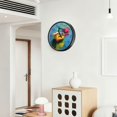 thumbnail image 6 of Voice Activated Clock with Glow Light 12 Inch Large Silent Wall Clock Battery Operated for Home Decor Colorful Row Boats, 6 of 8