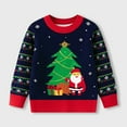 thumbnail image 2 of XEGLSBU Christmas Sweater for Boys 12-14 Dinosaur Boys Sweater Soft Knit Pullover Top Cozy Winter Wear for Kids Festive Holiday Outfit Dino Themed 4-Navy Size 6-7 Years, 2 of 9