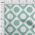 thumbnail image 2 of oneOone Cotton Cambric Dusty Teal Green Fabric Geometric Sewing Craft Projects Fabric Prints By Yard 42 Inch Wide, 2 of 4
