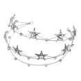 thumbnail image 6 of SWETRACE Crown of Stars Bridal Tiara Rhinestone Crown Silver Alloy 1Pack, 6 of 10
