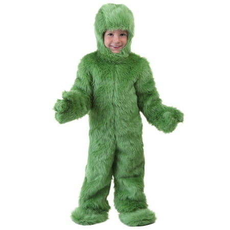 Toddler Green Furry Jumpsuit
