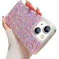 thumbnail image 2 of for iPhone 15 Plus Glitter Case for Women,Cute Bling Sparkle Sparkly Shiny Reflective Soft TPU Silicone Bumper Shockproof Girls Slim Protective Phone Case for iPhone 15 Plus 6.7 Inch (Silver), 2 of 4
