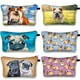 thumbnail image 2 of Bolsas de cosméticos con estampado 3D de perro Pug para mujer, Mini bolso de viaje con patrón de perro Pug, organizador de maquillaje Fivean unisex, 2 of 2