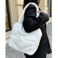 thumbnail image 2 of CoCopeaunt Tote Bag Women Down Padded Shoulder Bag Stylish Casual Students Shopping Handbag, 2 of 7