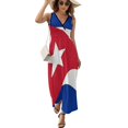 thumbnail image 2 of Cuba Flag Dress Fashion Boho Beach Long Dresses Female Party Printed Maxi Dress, 2 of 9