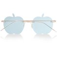 thumbnail image 1 of 1 par de gafas de sol de moda sin montura para fiestas, gafas con forma de manzana, gafas para mujeres y hombres, 1 of 5