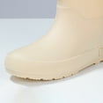 thumbnail image 4 of Platform Rain Boots Slip on Winter Lined Ankle Wet Weather Pu Material Soft Warm Non Slip Outdoors Waterproof Daily Commute Women, 4 of 8