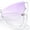 Clear - Purple, variant on Womens Butterfly Upside Down Half Rim Plastic Oversized Sunglasses Black - Smoke