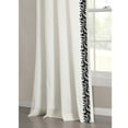 thumbnail image 2 of Lush Decor Luxury Modern Flower Linen Like Embroidery Border Window Panel - OffWhite/Black - Single - 84 x 52, 2 of 11