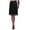 F-10Black, variant on ZHOGXU Women Skirt Summer Elastic Waist Solid Color Lace Trim Fashion Comfortable Skirt For Casual Daily Wear,Black,L