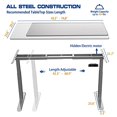 thumbnail image 4 of AIMEZO Dual Motor Electric Stand Up Desk Adjustable Height Standing Desk Frame Ergonomic Home Office, 4 of 5
