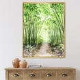 thumbnail image 2 of Designart 'Little Road Through Bamboo Forest' Traditional Framed Canvas Wall Art Print, 2 of 5