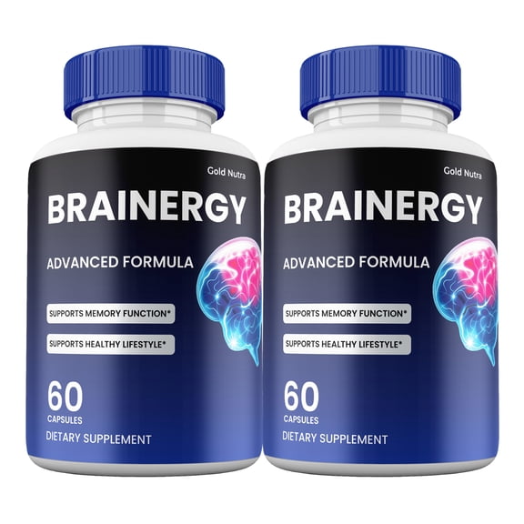 Brainergy Capsules, Advanced Maximum Strength Pills All Natural Cognitive Supplement, Brain ergy  for Men and Women (2 Pack)