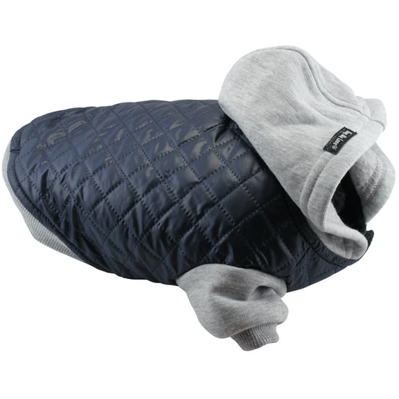 Dogs My Love Cold Weather Hoodie Jacket 6 Sizes Coat Blue (Size1 (Chest Girth: 16.5"-17.5"))
