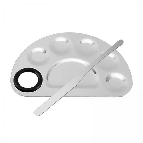 Paleta de Mezcla de Maquillaje Profesional Sunnimix 4 Piezas Acero Inoxidable