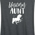 thumbnail image 3 of Instant Message - Unicorn Aunt - Women's Racerback Tank Top, 3 of 6