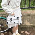 thumbnail image 4 of Diconna Women Notebook Handbag Flip Button-Down Rabbit Pattern Letter Print Cute Casual Fashion Handbag, 4 of 8