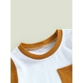 thumbnail image 4 of Inevnen Toddler Baby Boy Clothes Short Sleeve T Shirt Top Boys Shorts with Pocket Summer Outfit 2Pcs Set, 4 of 8