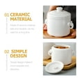 thumbnail image 4 of Ceramic Stew Pot Lidded Soup Bowl Dessert Bowl with Lid Multi-function Stew Pot Soup Serving Bowl, 4 of 8