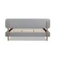 thumbnail image 5 of Jennifer Taylor Home Diego Low Upholstered Platform Bed, King, Light Grey Polyester, 5 of 10