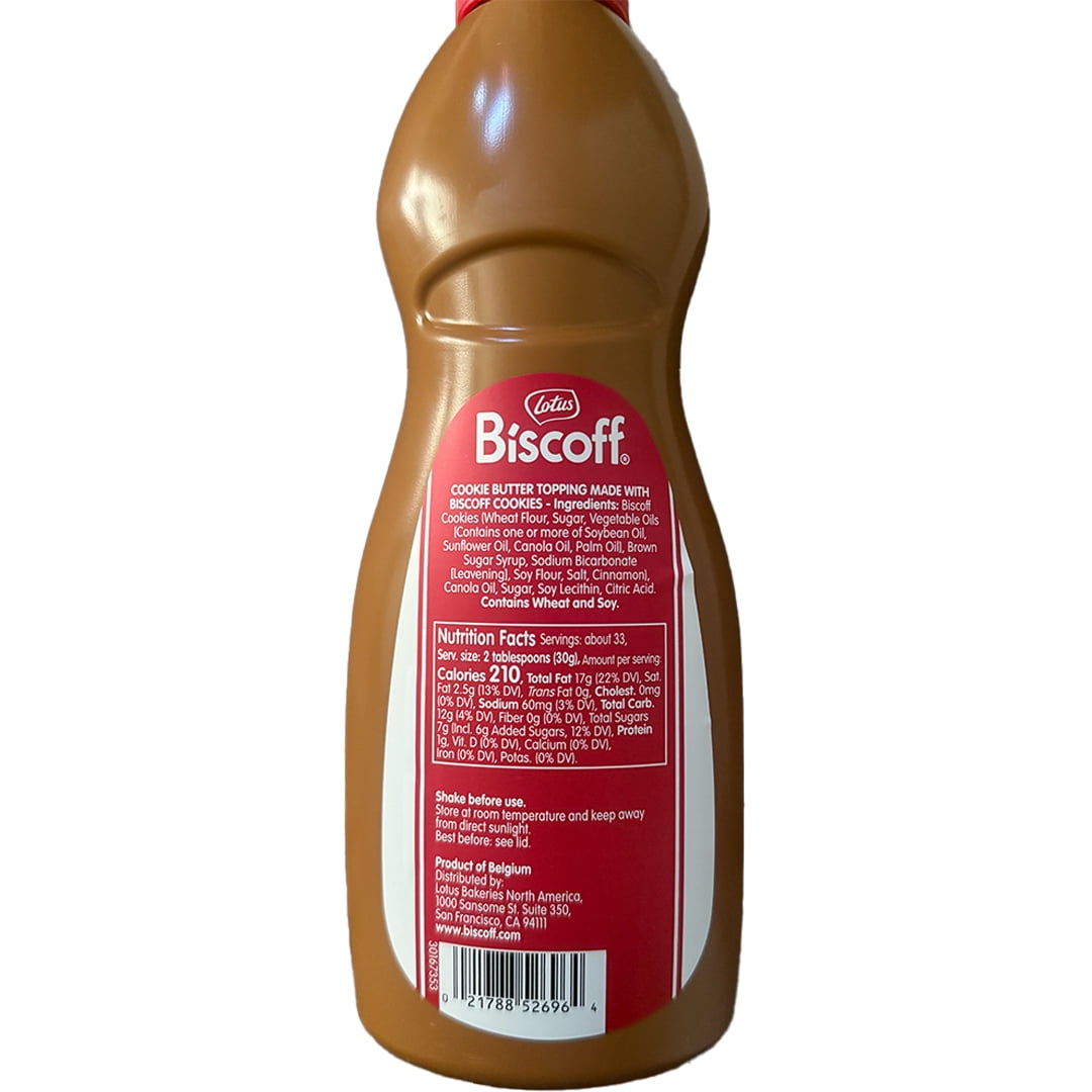 Lotus Biscoff - Spread Topping - Vegan - Biscoff Cookie Syrup 2.2LB - Non GMO