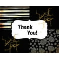 thumbnail image 2 of LightBoxJournal 18x15 White Modern Wood Framed Museum Art Print Titled - Black And Gold - Thank you 3, 2 of 4